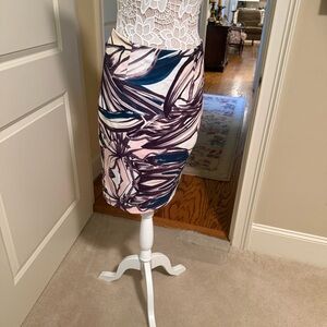 H&M Abstract Print Pencil Skirt - Purple and Blue very pretty